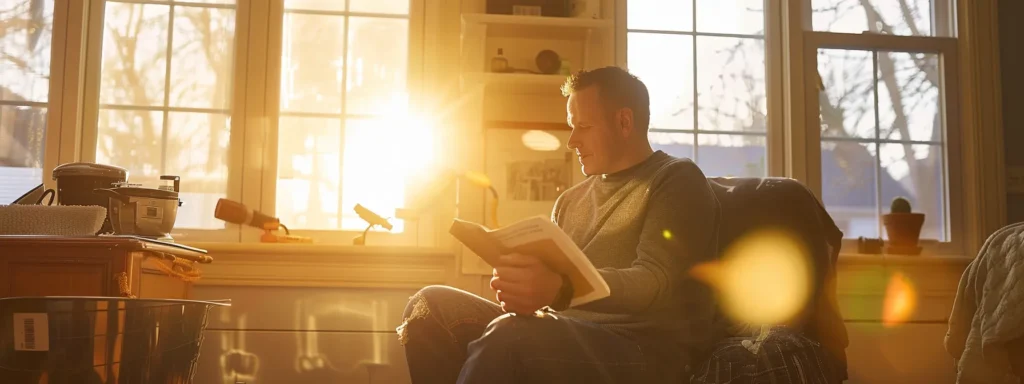 a warm, inviting home bathed in soft afternoon light showcases a professional canton electrician inspecting and repairing intricate wiring, symbolizing trust and the promise of ongoing maintenance for safety and efficiency.